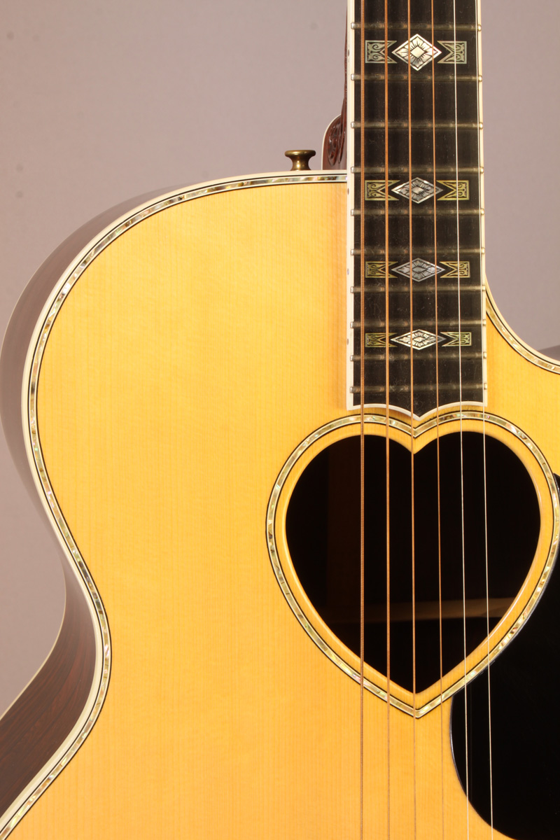 heart shaped acoustic guitar